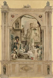 Vorbereitung für ein Fest, 1851